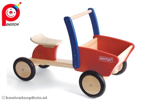 Woodtoys Houten bakfiets Houtenloopfiets.nl